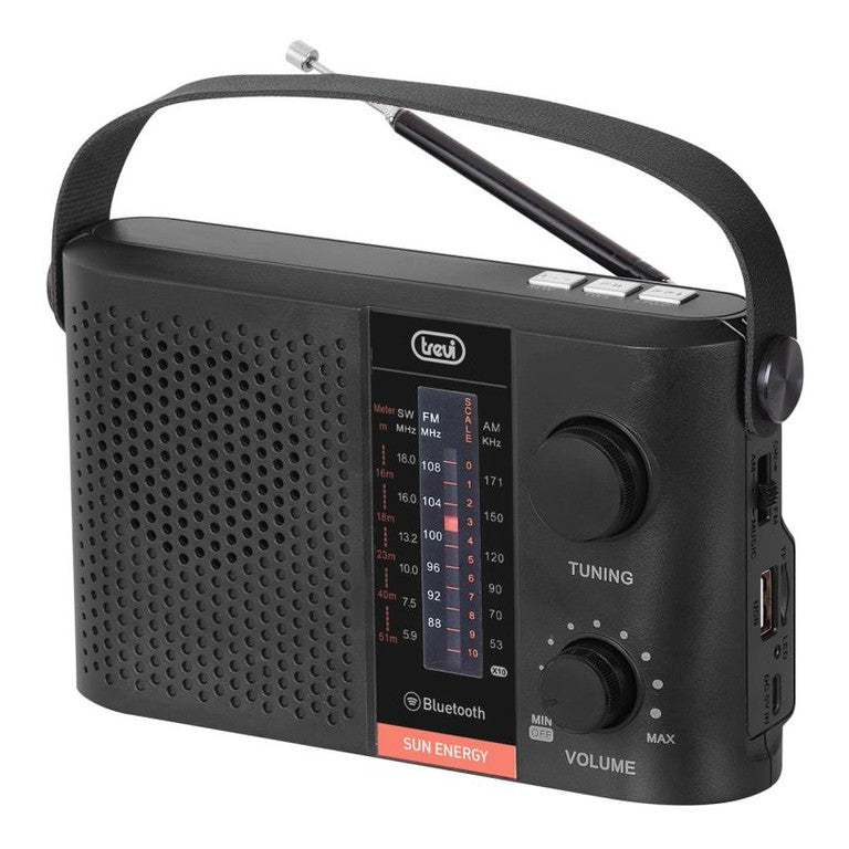 TREVI WIRELESS SOLAR RADIO BT RECHARGEABLE