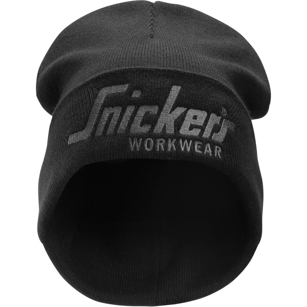 SNICKERS LOGO BEANIE HAT GREY