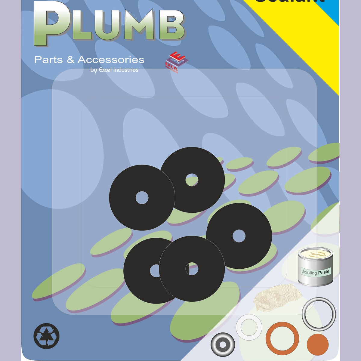 EASY PLUMB 3/8" FLAT TAP WASHERS 5PK