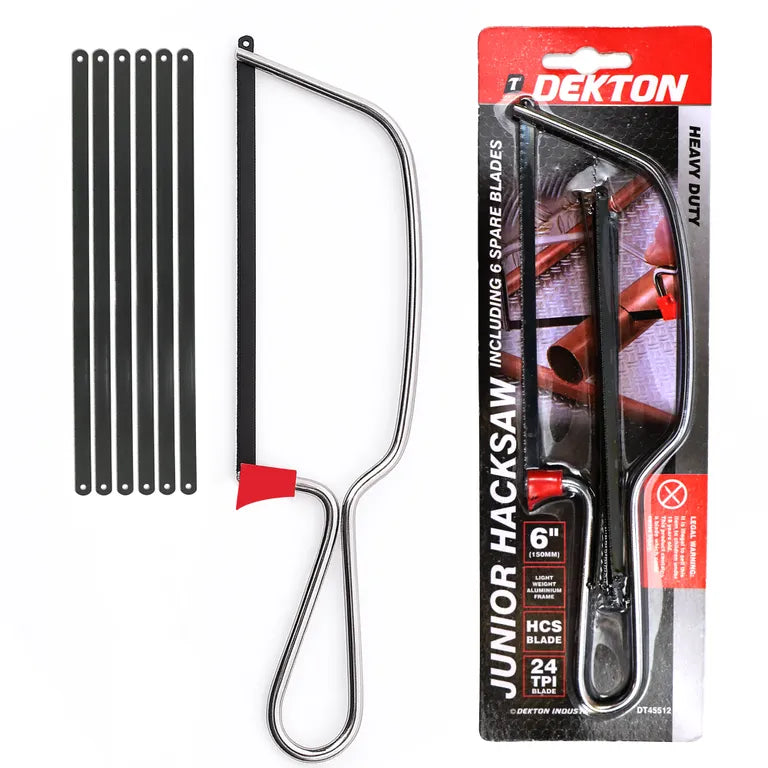 DEKTON JUNIOR HCKSAW WITH BLADE & 6 EXTRA BLADES