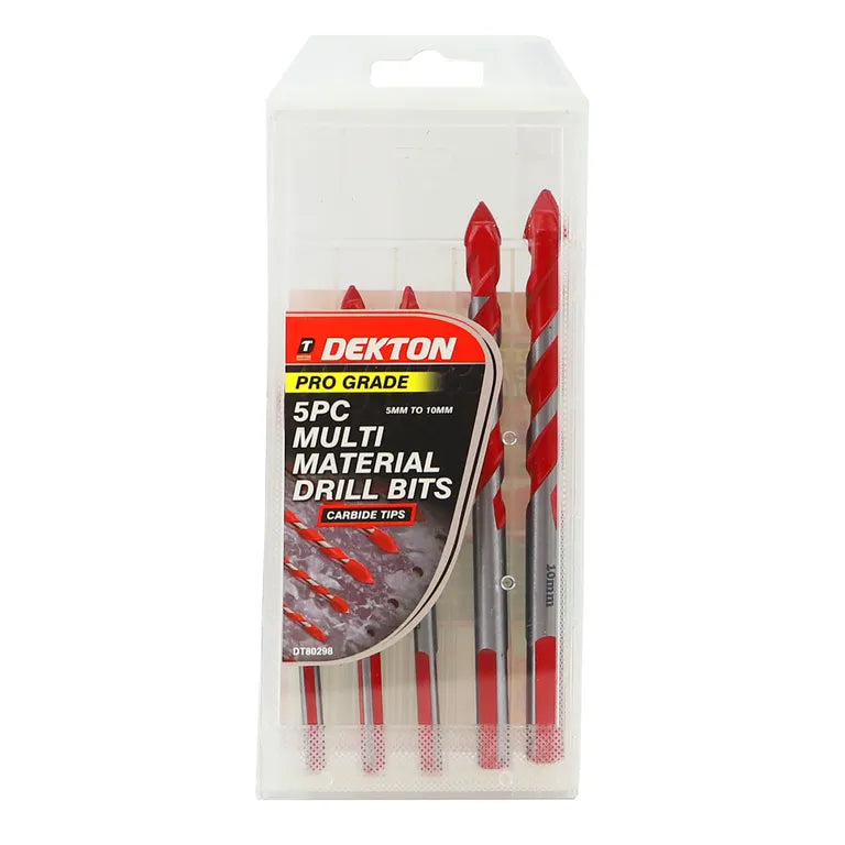 DEKTON MULTI MATERIAL TILE DRILL BIT SET 5-10