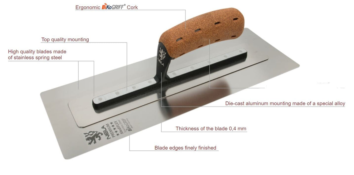 NELA 16" MEDIFLEX FINISHING TROWEL