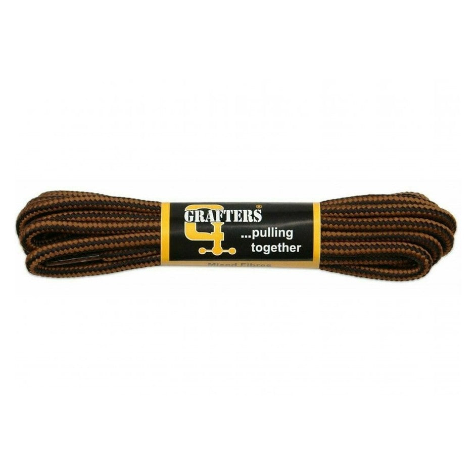 GRAFTERS BOOT LACE 140CM BLACK AND BROWN