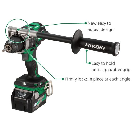 HIKOKI COMBI-DRILL 18V LI-LON BRUSHLESS 140NM @ 2X 5.0AH MULTIVOLT LI-ION BATTERIES
