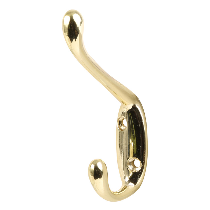 PREMIUM CHOICE HAT & COAT HOOK BRASSED