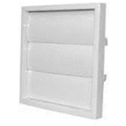 AIRFLOW FLAPPED VENT WHITE 4"