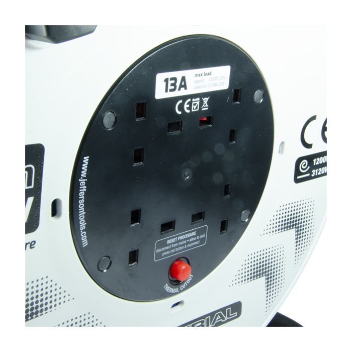 JEFFERSON 40M 230V CABLE REEL INDUSTRIAL 2.5