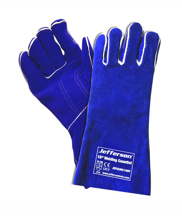 JEFFERSON 16'' PREMIUM WELDING GAUNTLETS BLUE