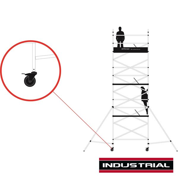 150MMM CASTOR WhEEL T/S JEFFERSON T620-3T TOWER