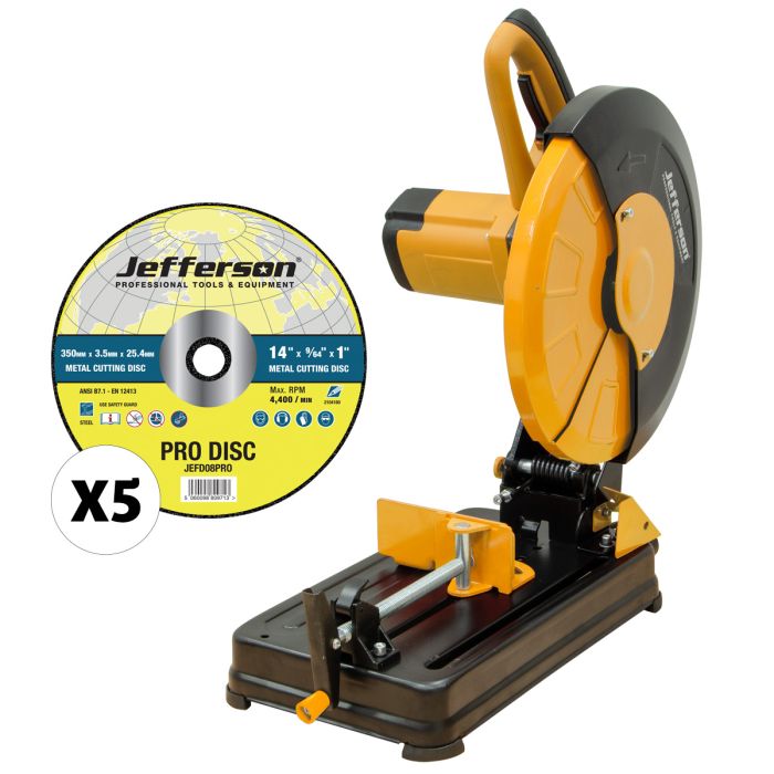 JEFFERSON 14" CUT OFF SAW 110V + 5 X JEFD08PRO