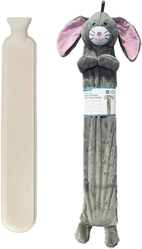 EXTRA LONG BUNNY RABBIT HOT WATER BOTTLE