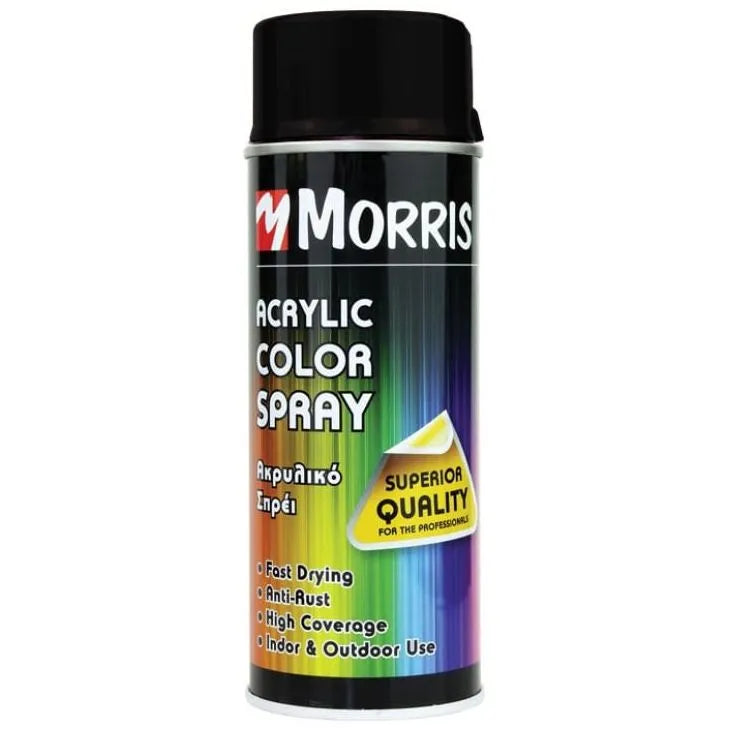 MORRIS COLOR SPRAY MATT DEEP BLACK 400ML RAL 9005