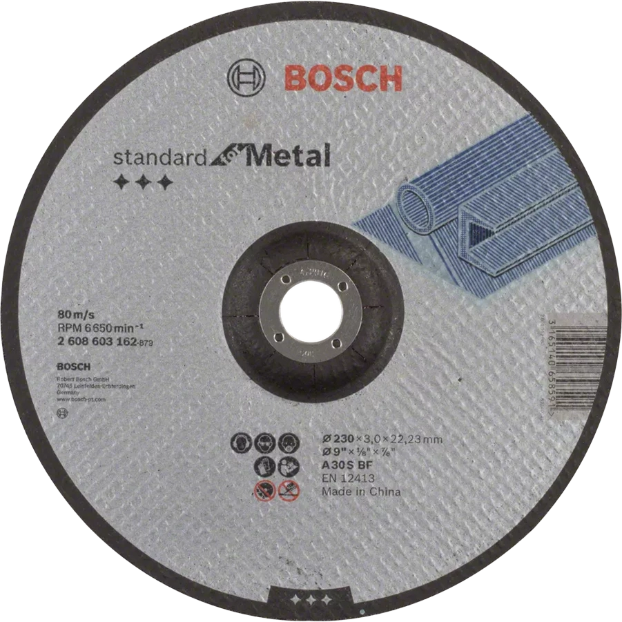 BOSCH METAL CUTTING DISK 230MM X 22 BORE