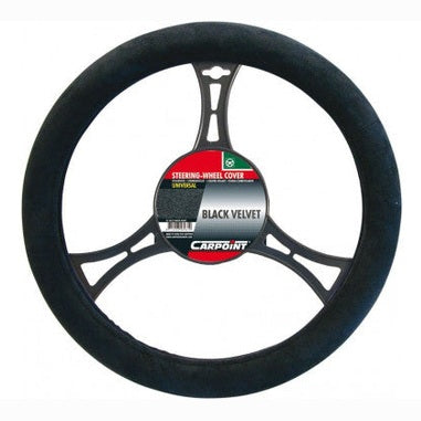 CAR POINT STEERING WHEEL COVER 'BLACK VELVET' ? 37-39CM