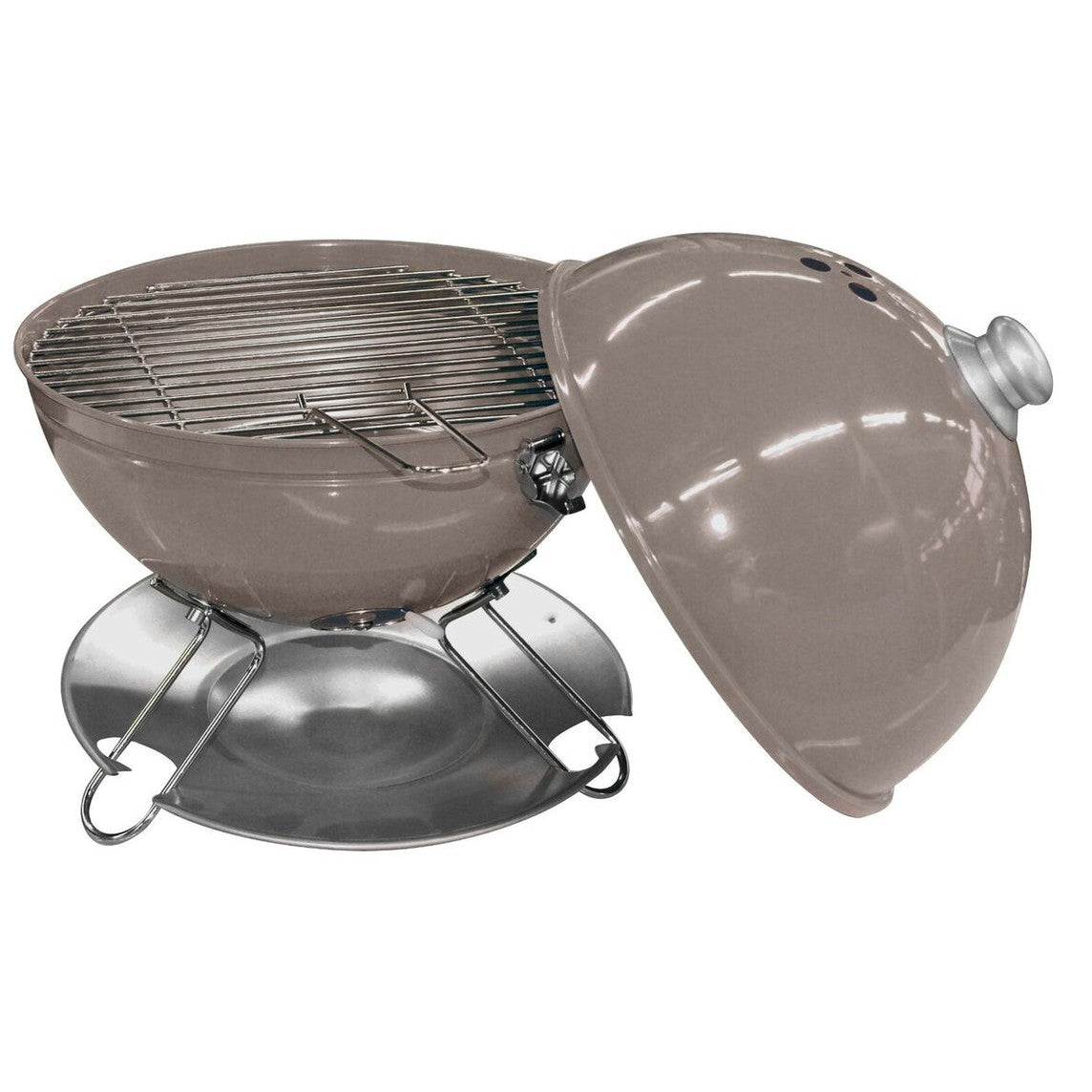 ELITE TABLE BARBECUE WITH LID DIAM 29CM TAUPE