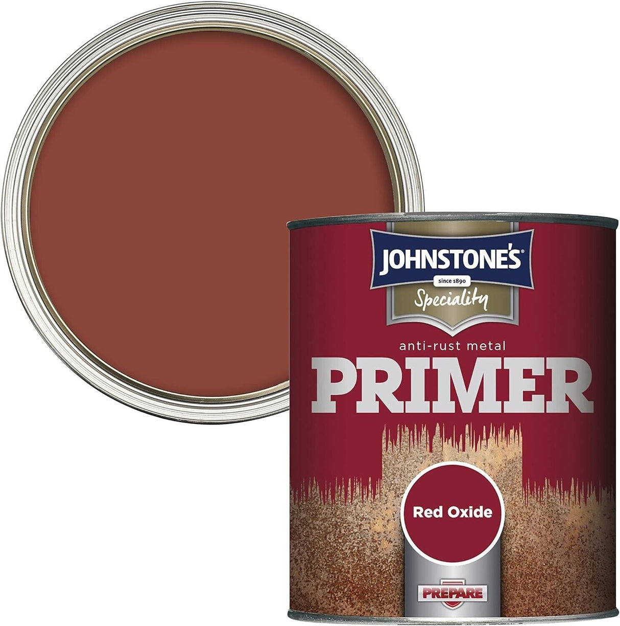 JOHNSTONES ANTI RUST PRIMER RED OXIDE 750ML