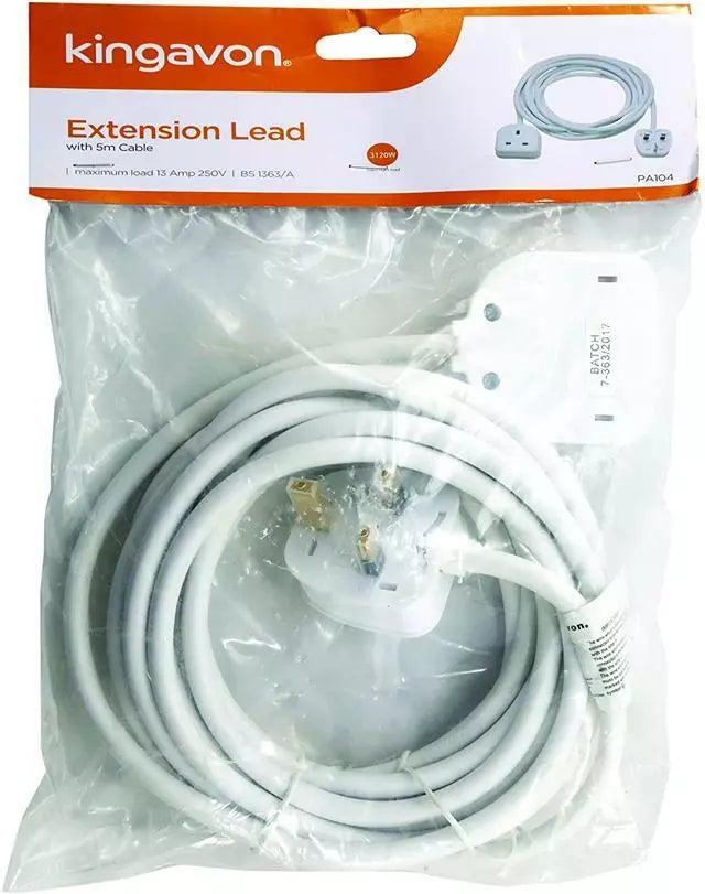 KINGAVON EXTENSION LEAD WITH 5M CABLE