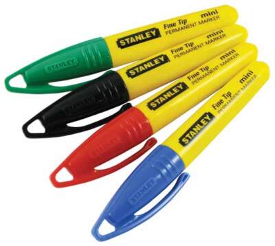STANLEY® Mini Fine Tip Marker, Mixed Colours