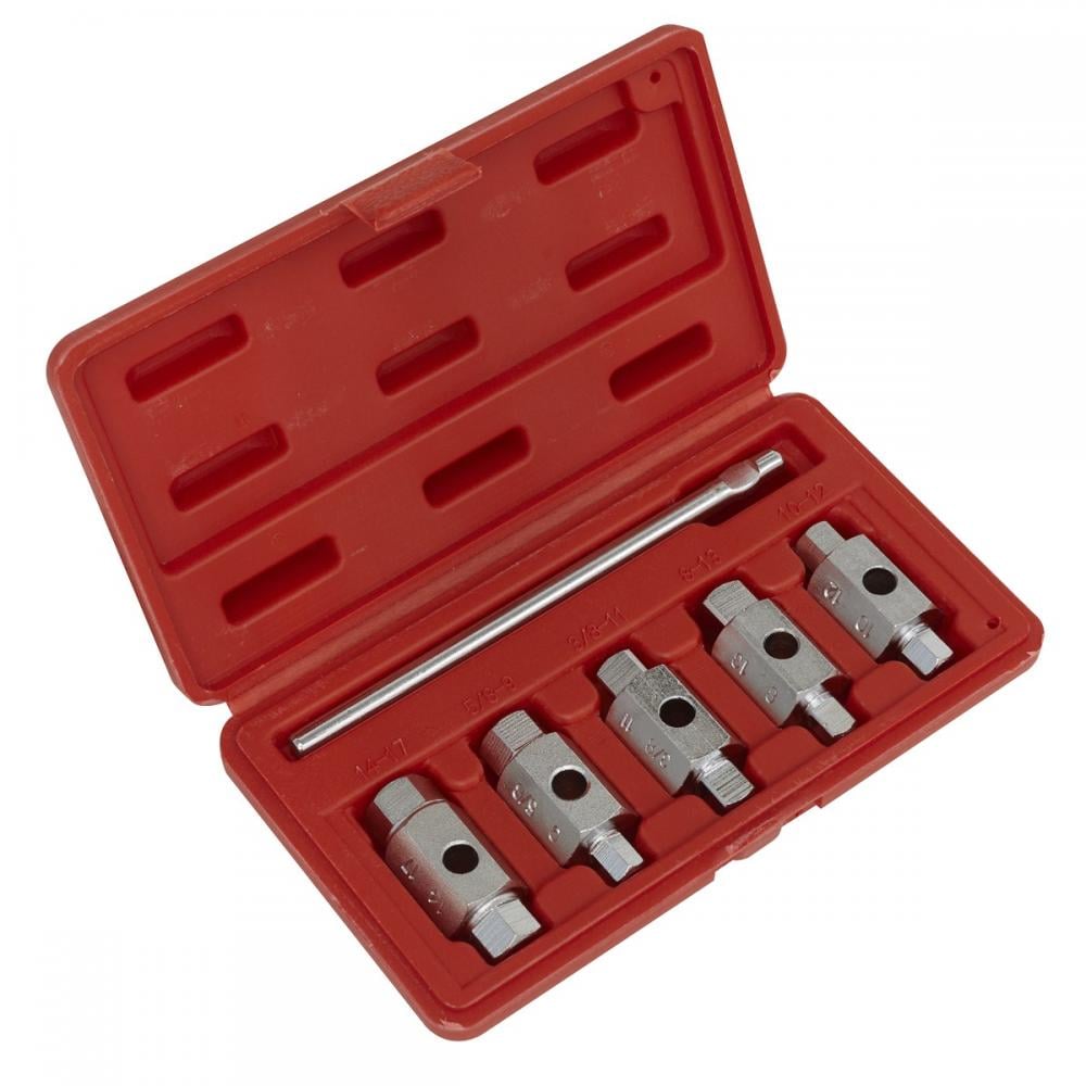 SEALEY DRAIN KEY SET 6PC DOUBLE ENDED