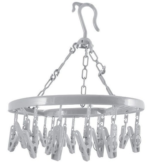 DE VIELLE PLASTIC SOCK HANGER 18 PEGS