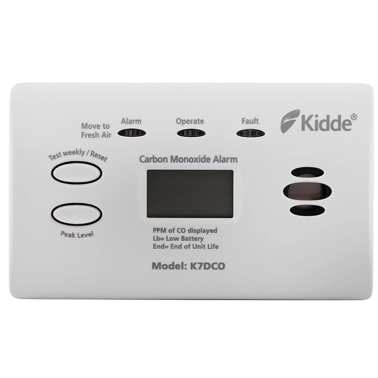 KIDDE 10 YEAR CARBON MONOXIDE DIGITAL DISPLAY DK7DCO