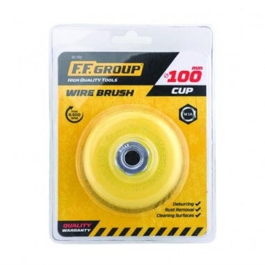 FF GROUP BRUSHES CUP WITH THREAD HOLE M14 85MM