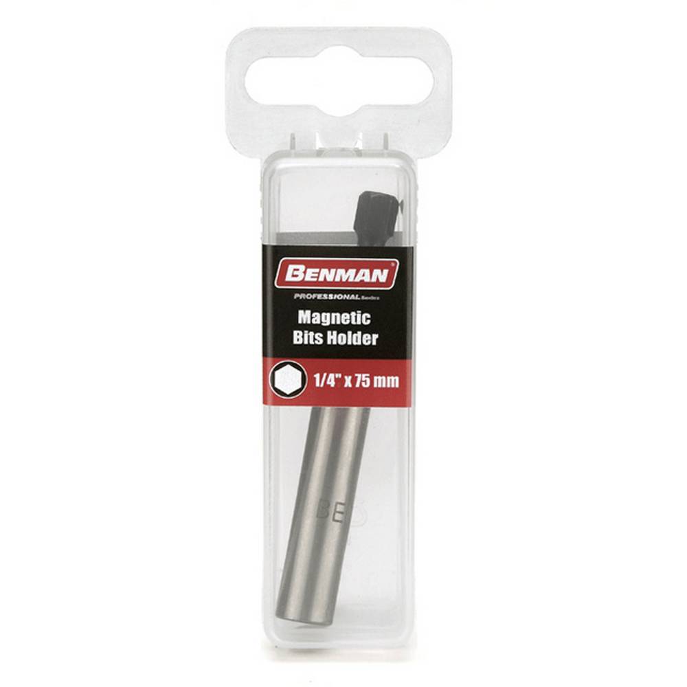 BENMAN MAGNETIC BIT HOLDER, STAINLESS STEEL,10 X 60MM