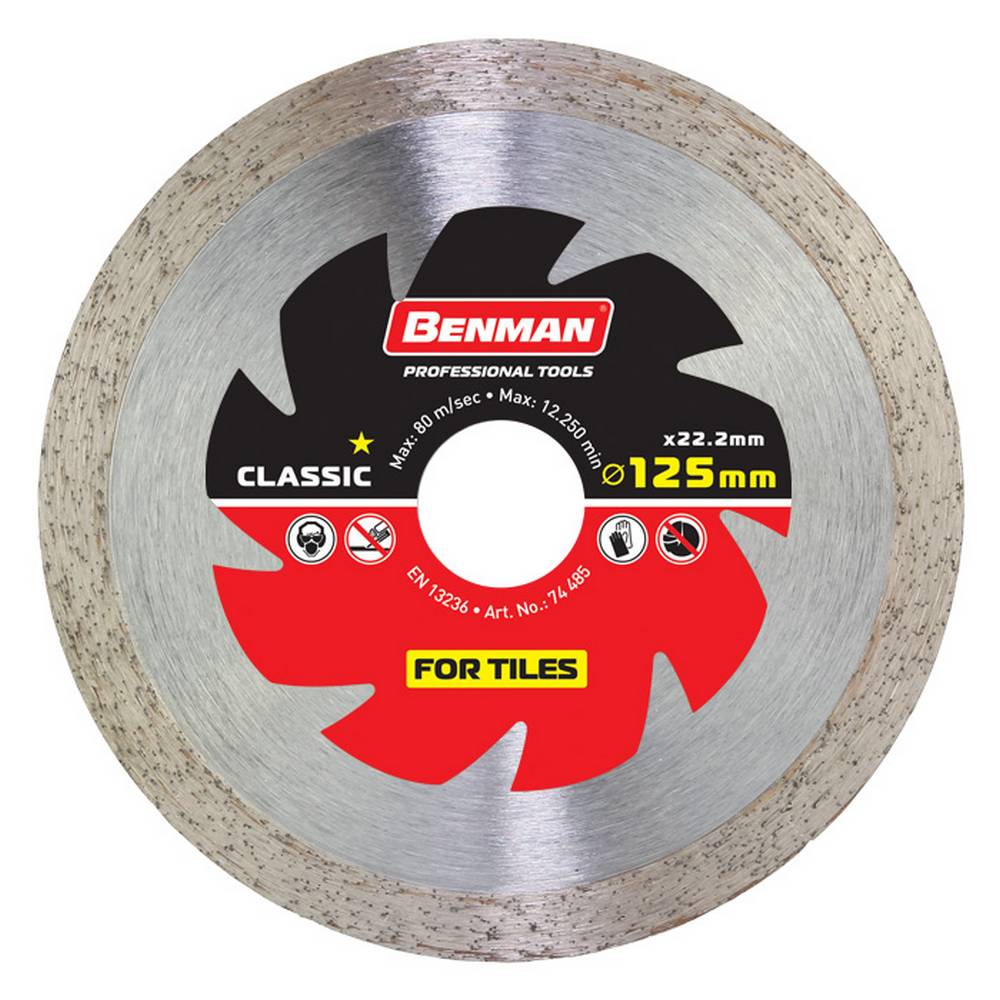 BENMAN DIAMOND CUTTING DISK, TILES, 115 X 1.8 X 10W