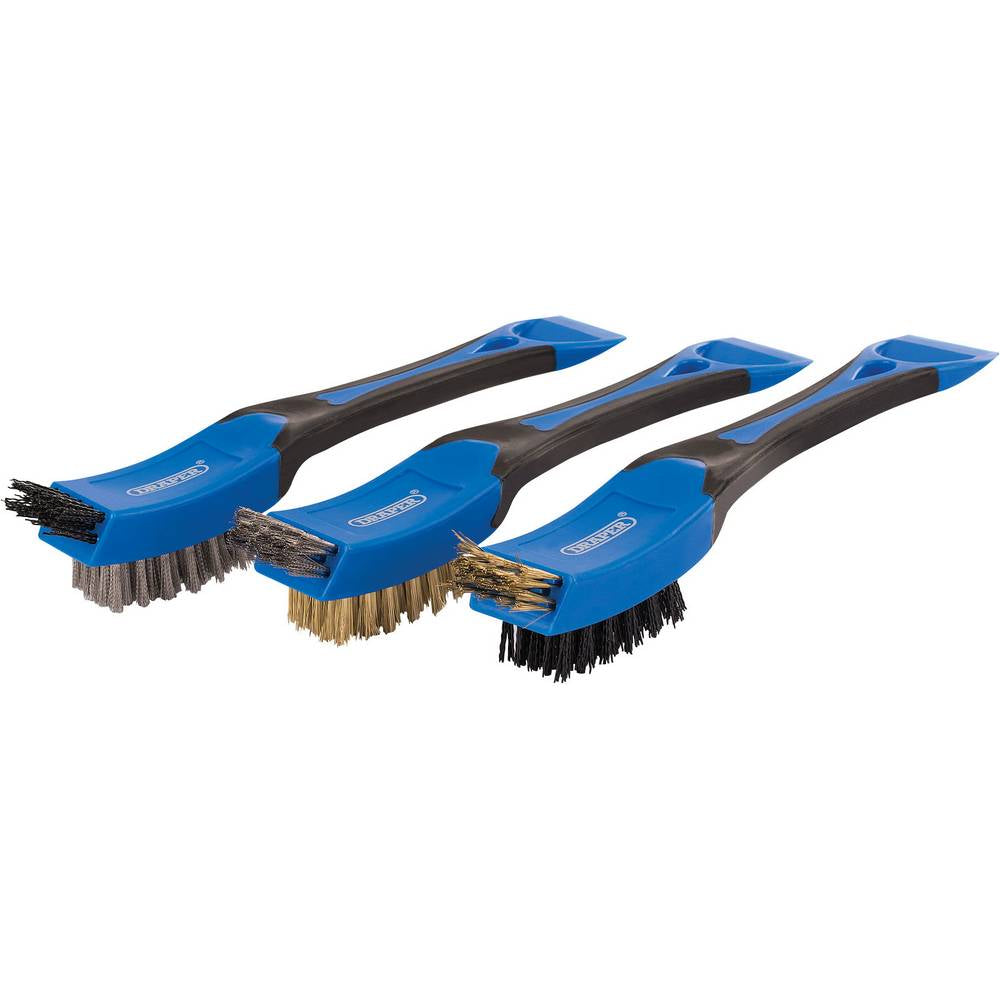 DRAPER 3PC WIRE BRUSH SET