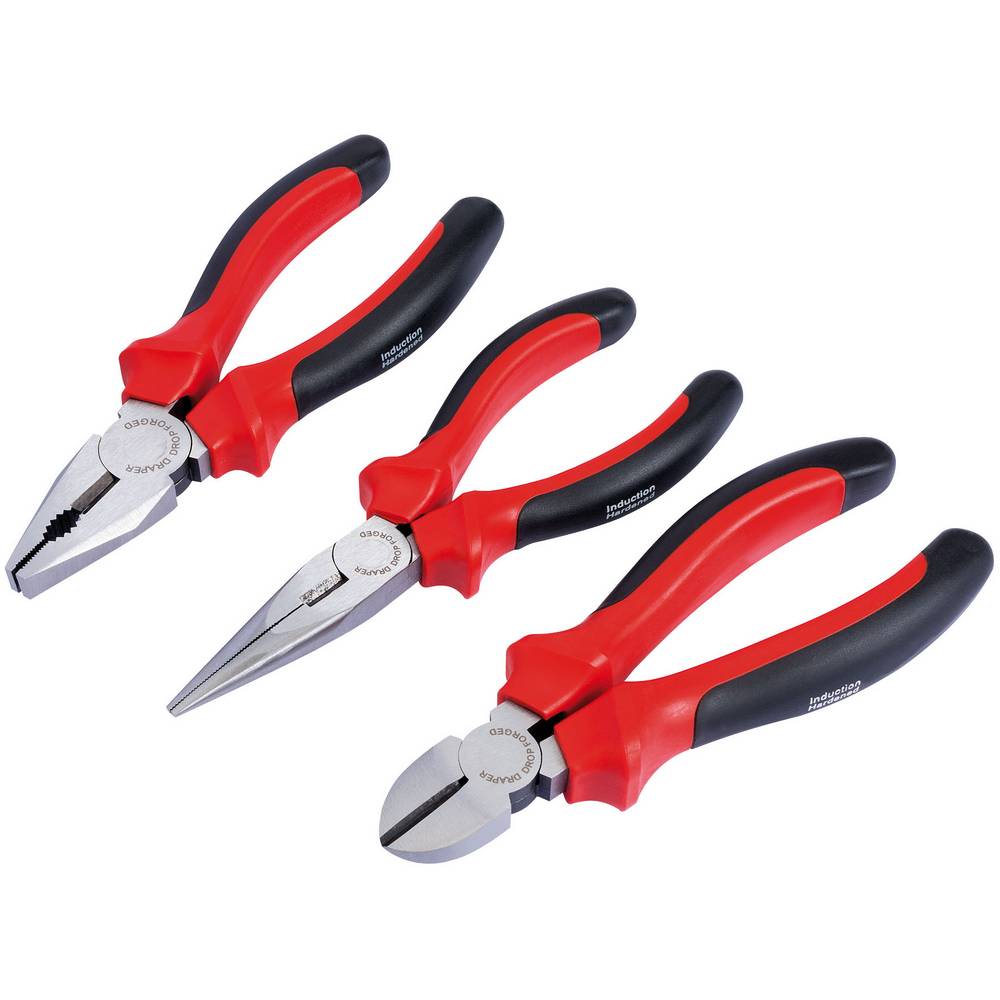 DRAPER REDLINE 3 PIECE PLIER SET