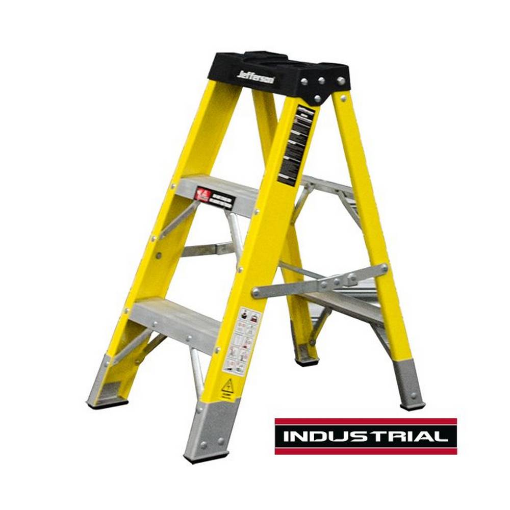 JEFFERSON 3 TREAD FIBREGLASS STEP LADDER