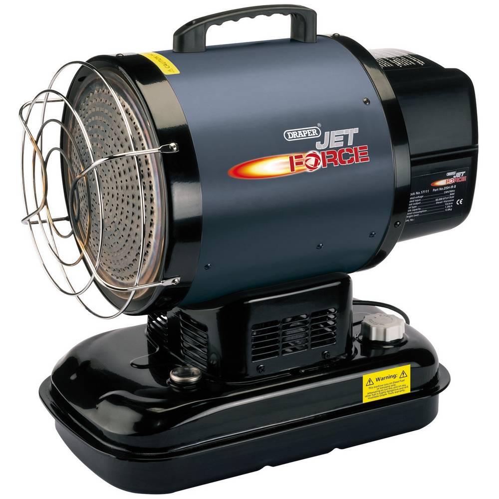 DRAPER 17KW 60000 BTU INFRARED DIESEL / KEROSENE SPACE HEATER
