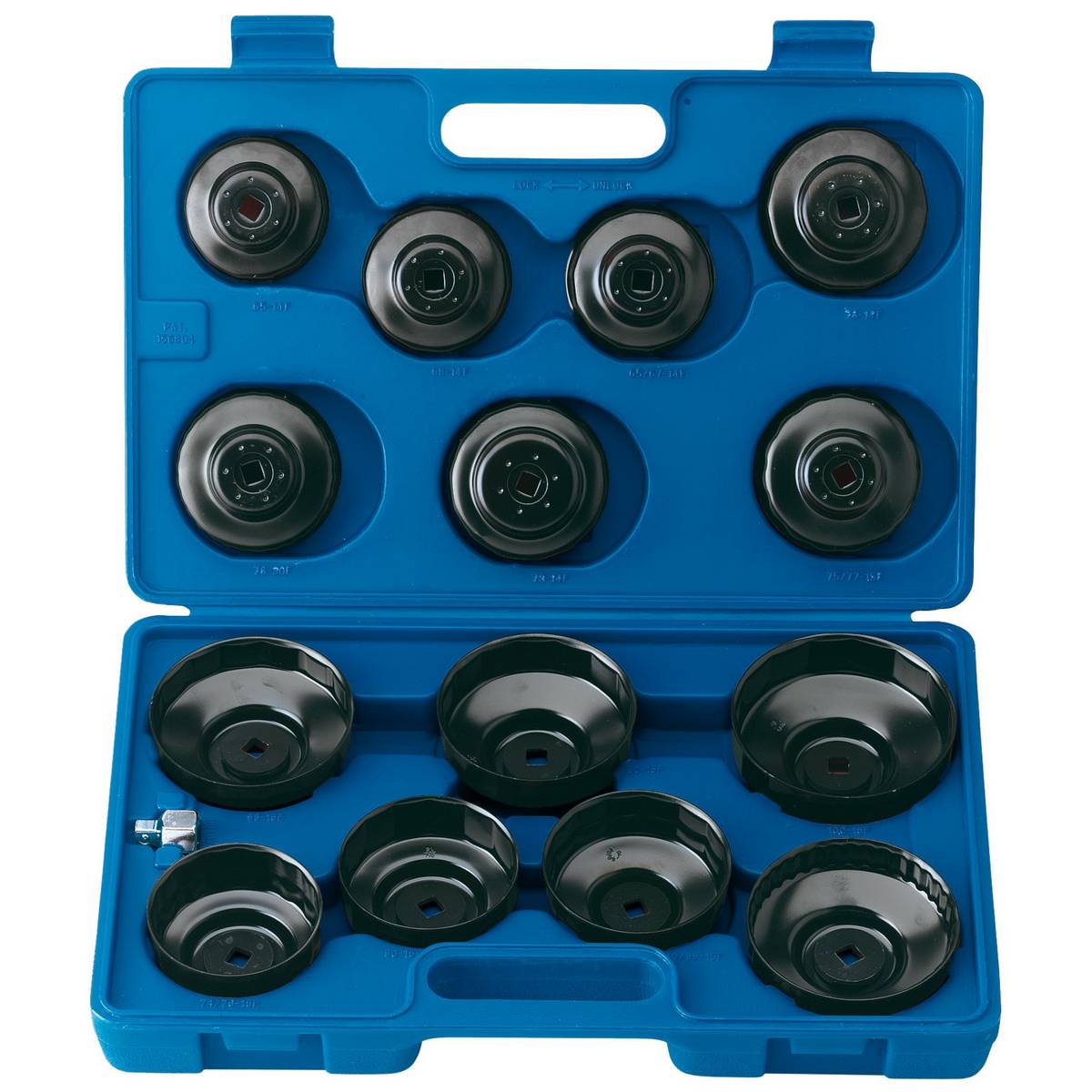 DRAPER OIL FILTER CUP SOCKET SET, 3/8" SQ. DR. (15 PIECE)