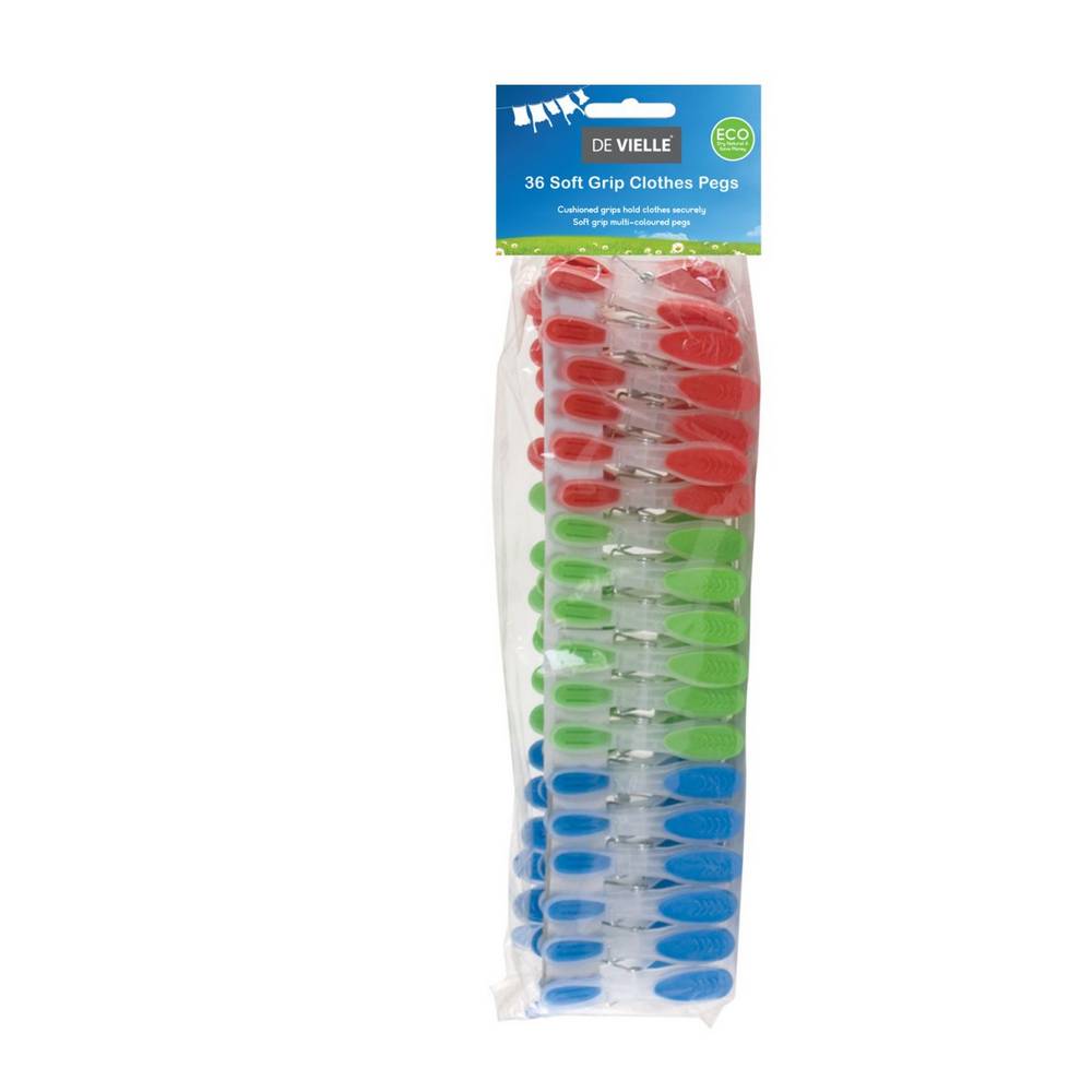 DE VIELLE SOFTGRIP PEGS PK36