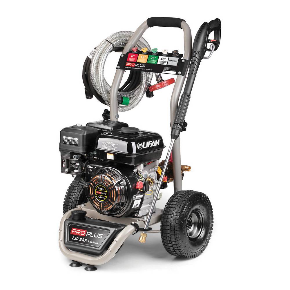 PROPLUS 7HP PETROL PRESSURE WASHER & PUMP 220 BAR WITH DETERGENT TANK