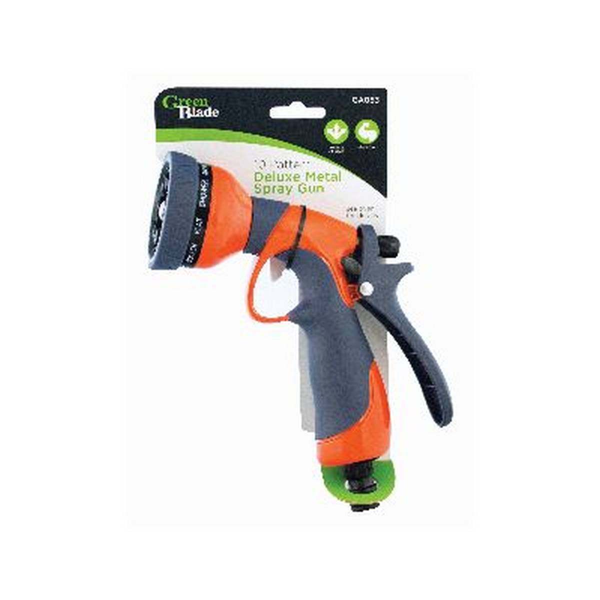 GREENBLADE GREEN BLADE 10 PATTERN DELUXE METAL SPRAY GUN IN CDU BB-GA053