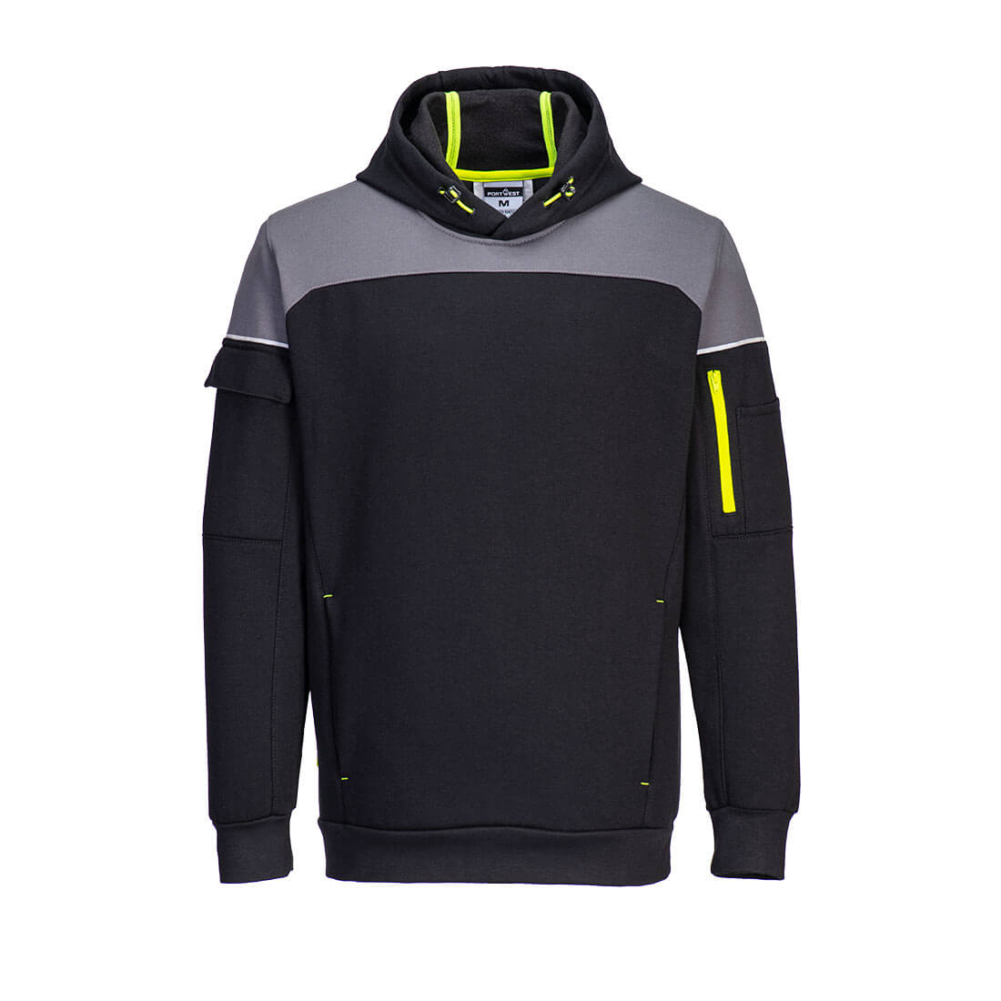 PORTWEST PW3 PULLOVER HOODY - BLACK