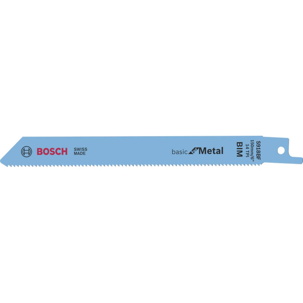 BOSCH S918 BF 5PK RECIPROCATING SAW BLADE FOR METAL