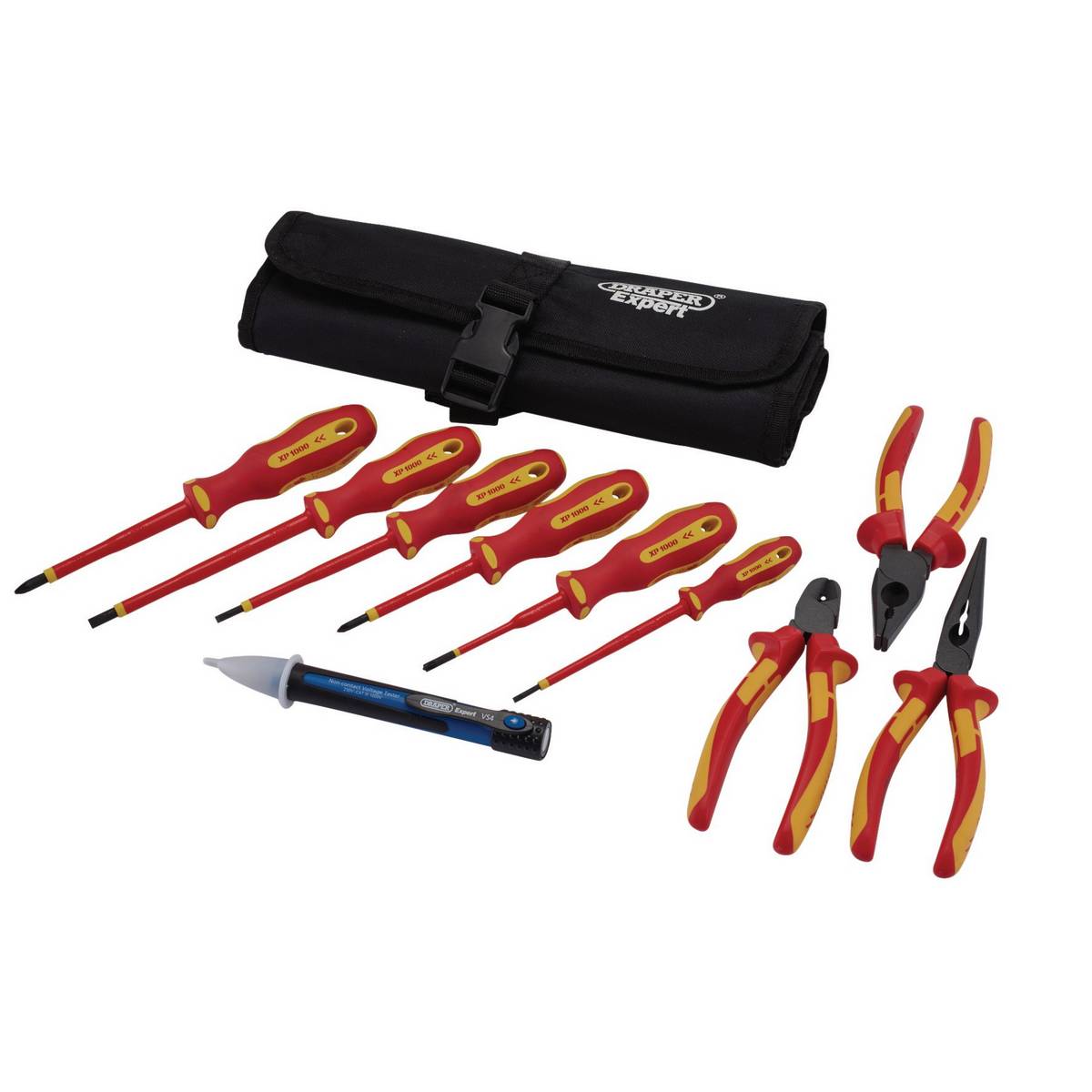 DRAPER XP1000® VDE ELECTRICAL TOOL KIT (10 PIECE)