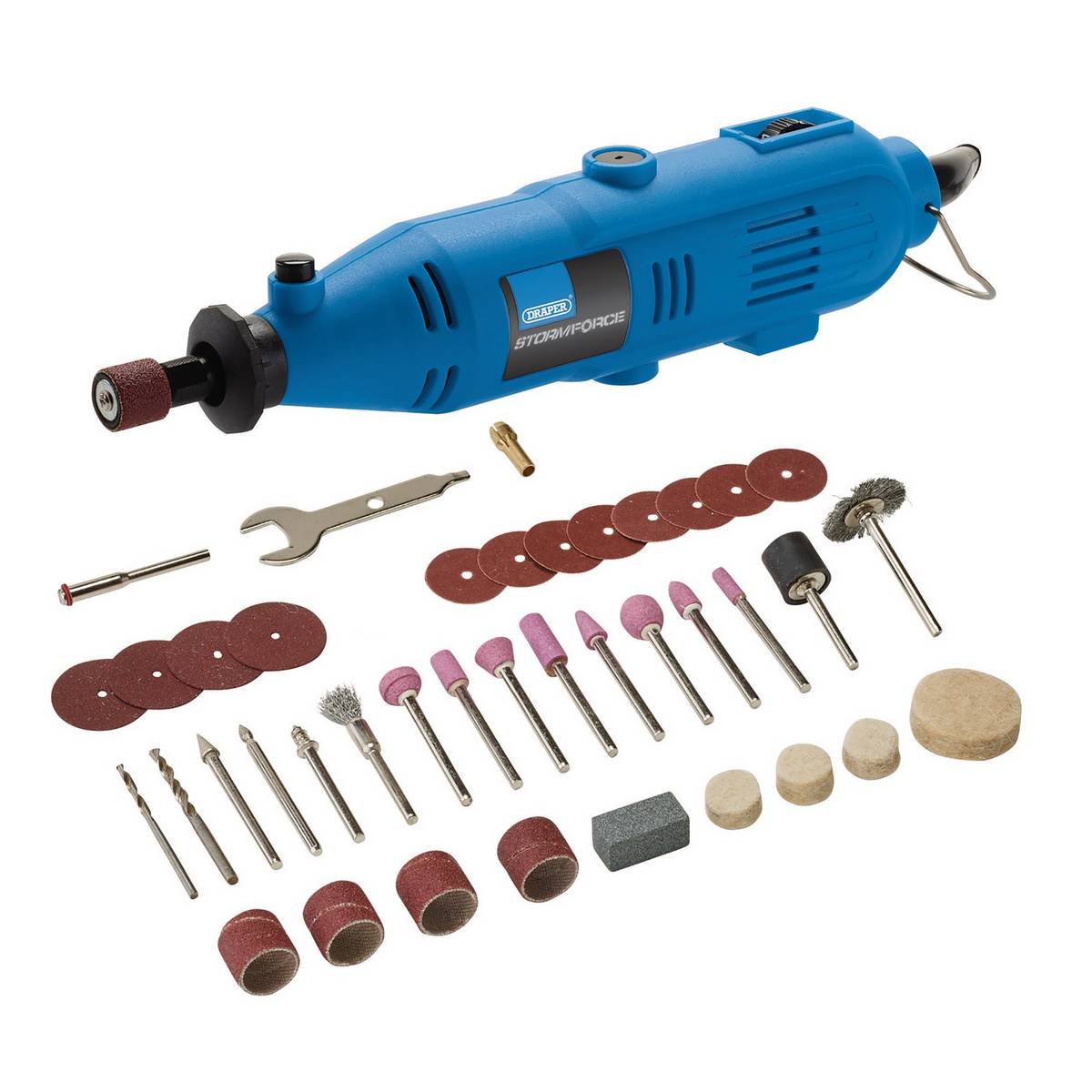 DRAPER STORM FORCE® 230V ROTARY MULTI-TOOL KIT, 135W (40 PIECE)