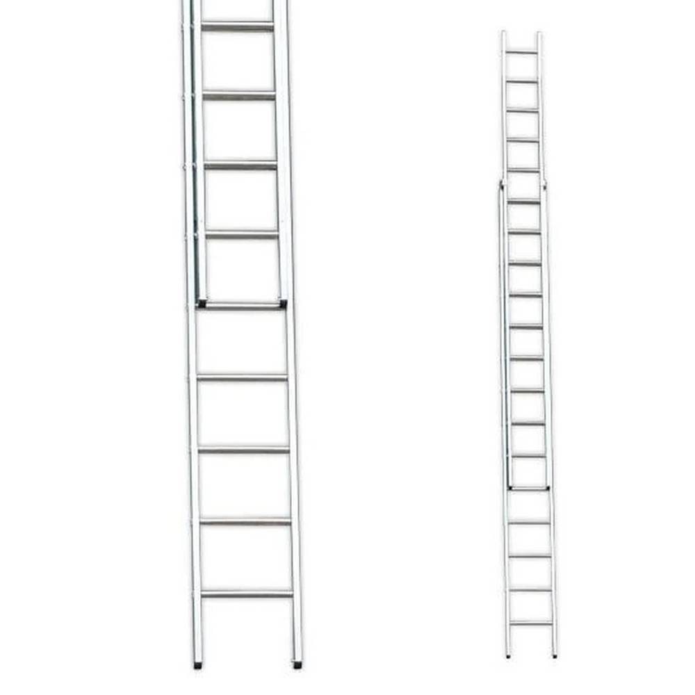 STRADBALLY LADDERS SB LADDERS 11FT ALUMINIUM DOUBLE EXTENSION LADDER