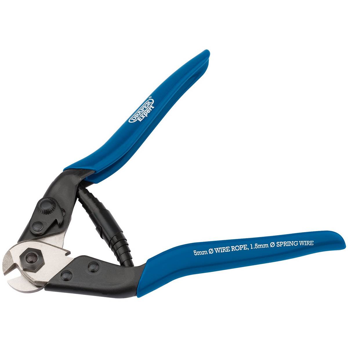 DRAPER WIRE ROPE/SPRING WIRE CUTTER, 190MM