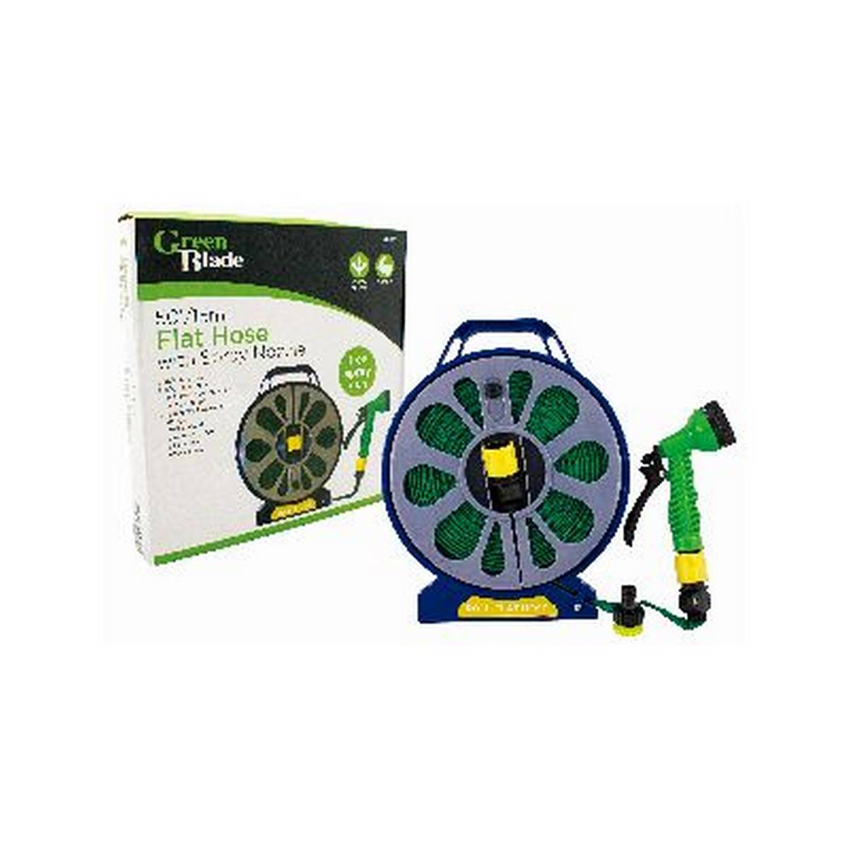 GREENBLADE GREEN BLADE 50'/15M FLAT HOSE WITH SPRAY NOZZLE BB-HP110