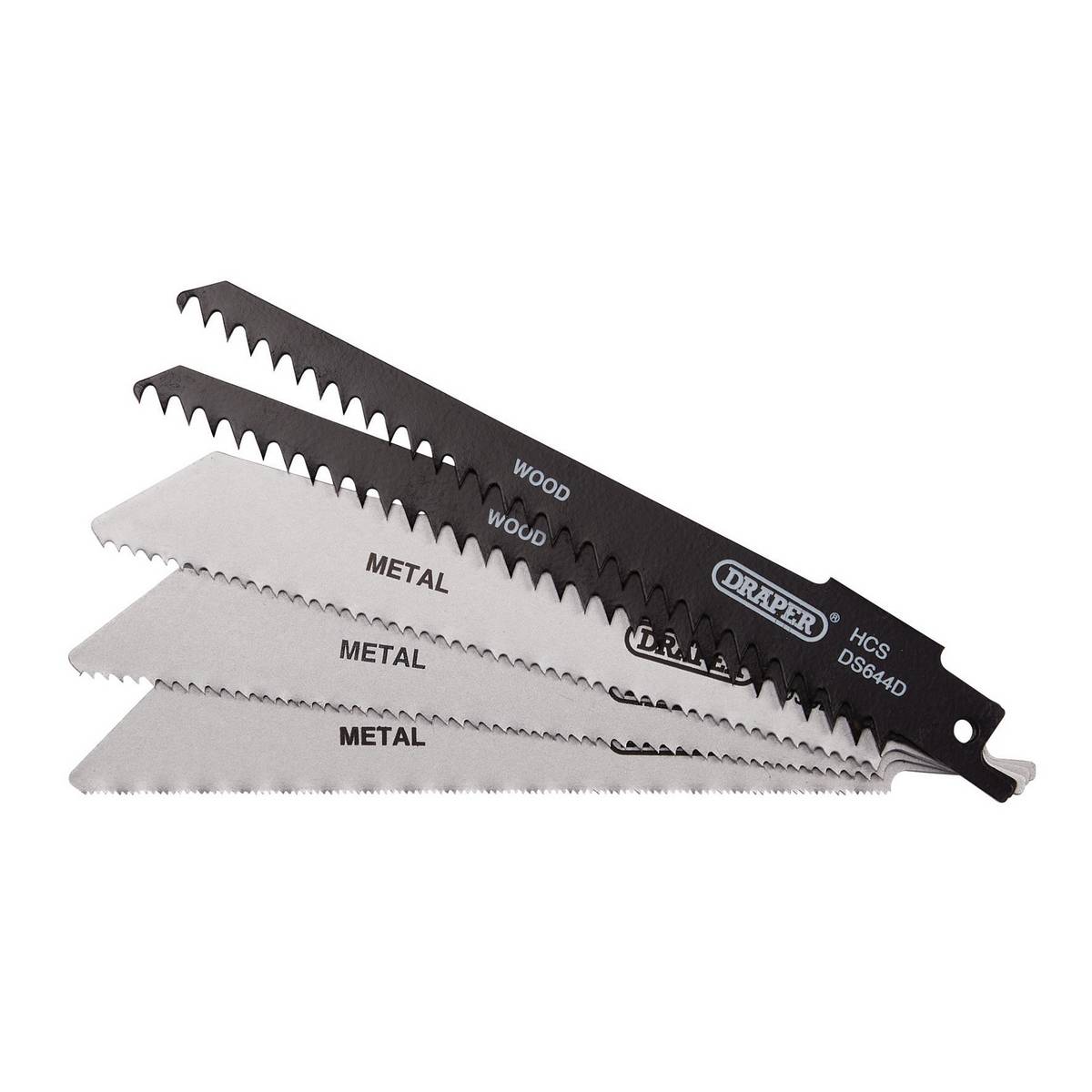 DRAPER ASSORTED RECIPROCATING SAW BLADES , 150MM
