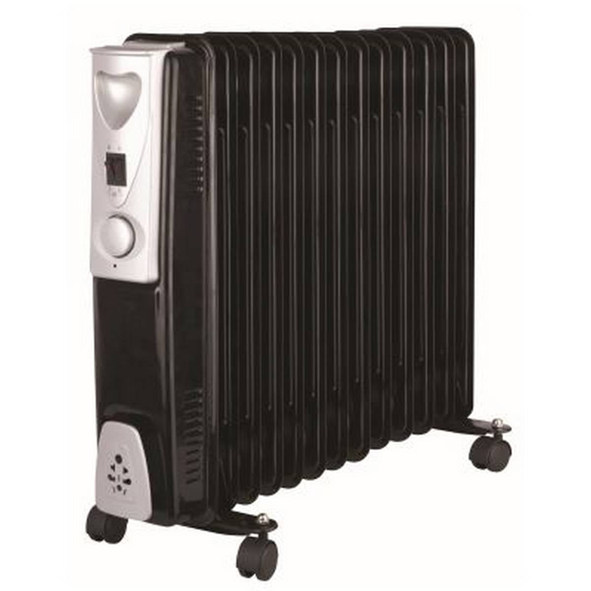 KINGAVON 3KW 13 FIN OIL FILLED RADIATOR - BLACK BB-OR114