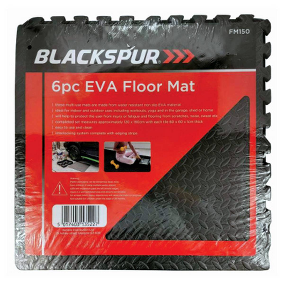 BLACKSPUR 6PC EVA FLOOR MAT BB-FM150