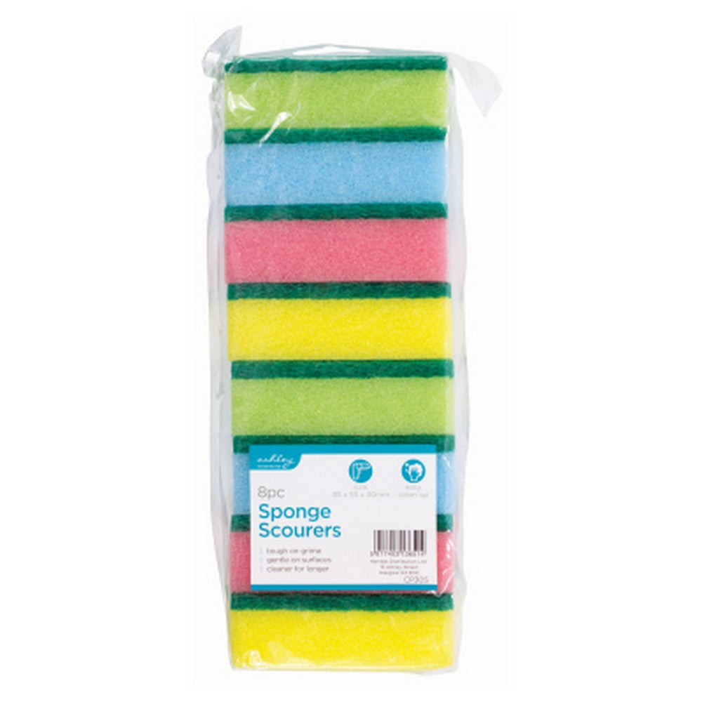 ASHLEY 8PC SPONGE SCOURERS