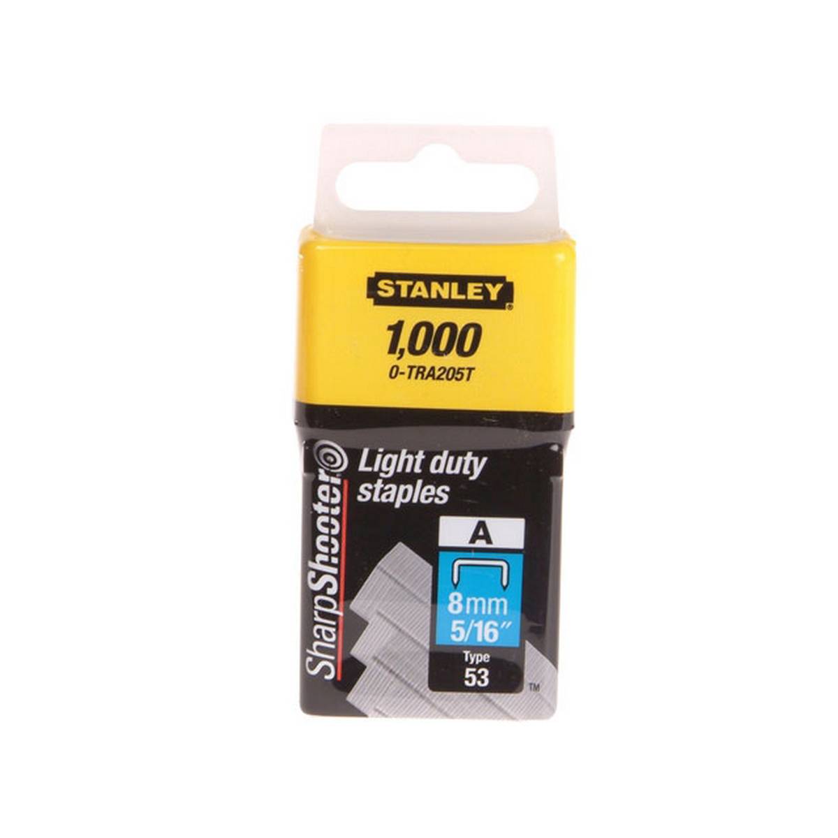 STANLEY® TRA2 Light-Duty Staple 8mm TRA205T (Pack 1000)