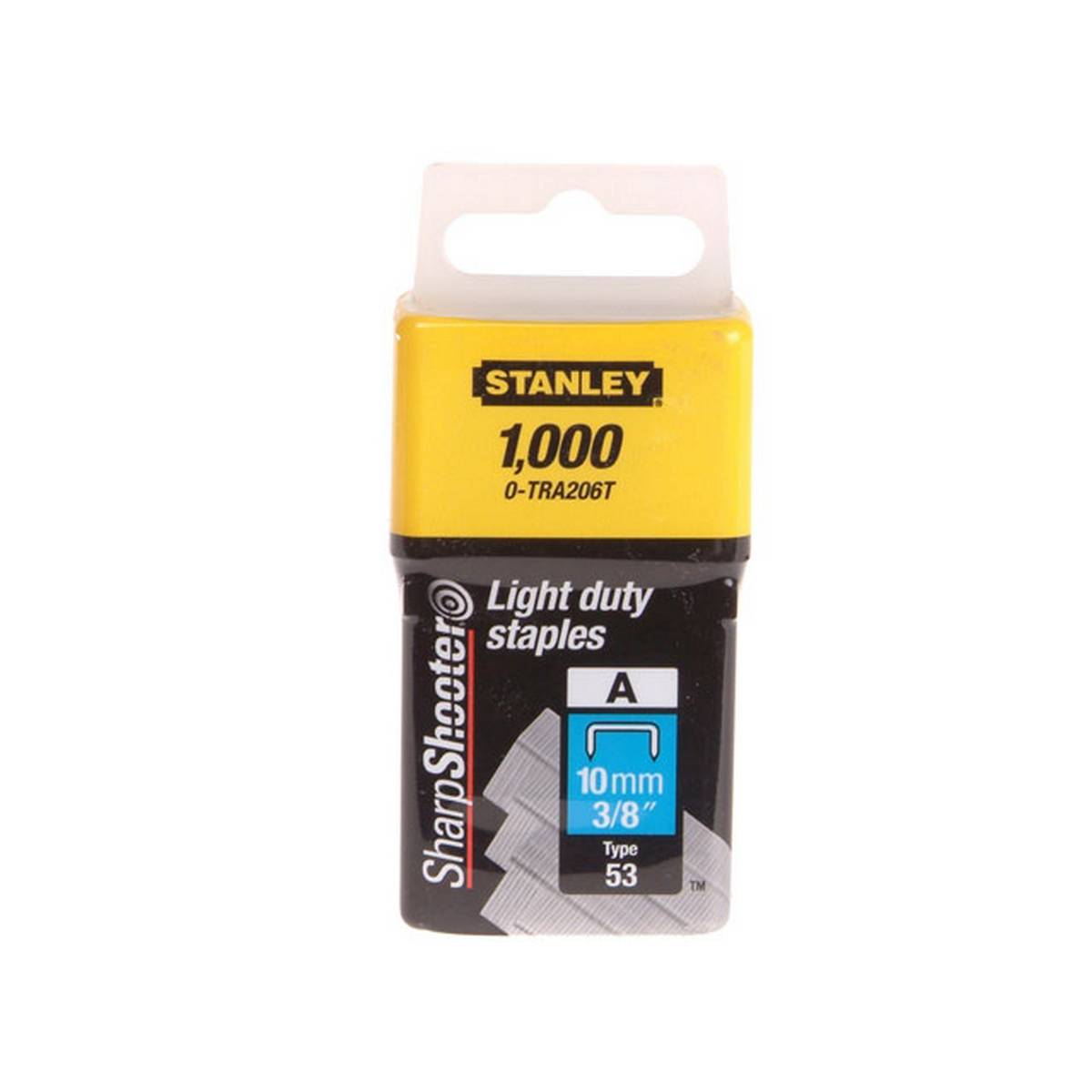 STANLEY® TRA2 Light-Duty Staple 10mm TRA206T (Pack 1000)
