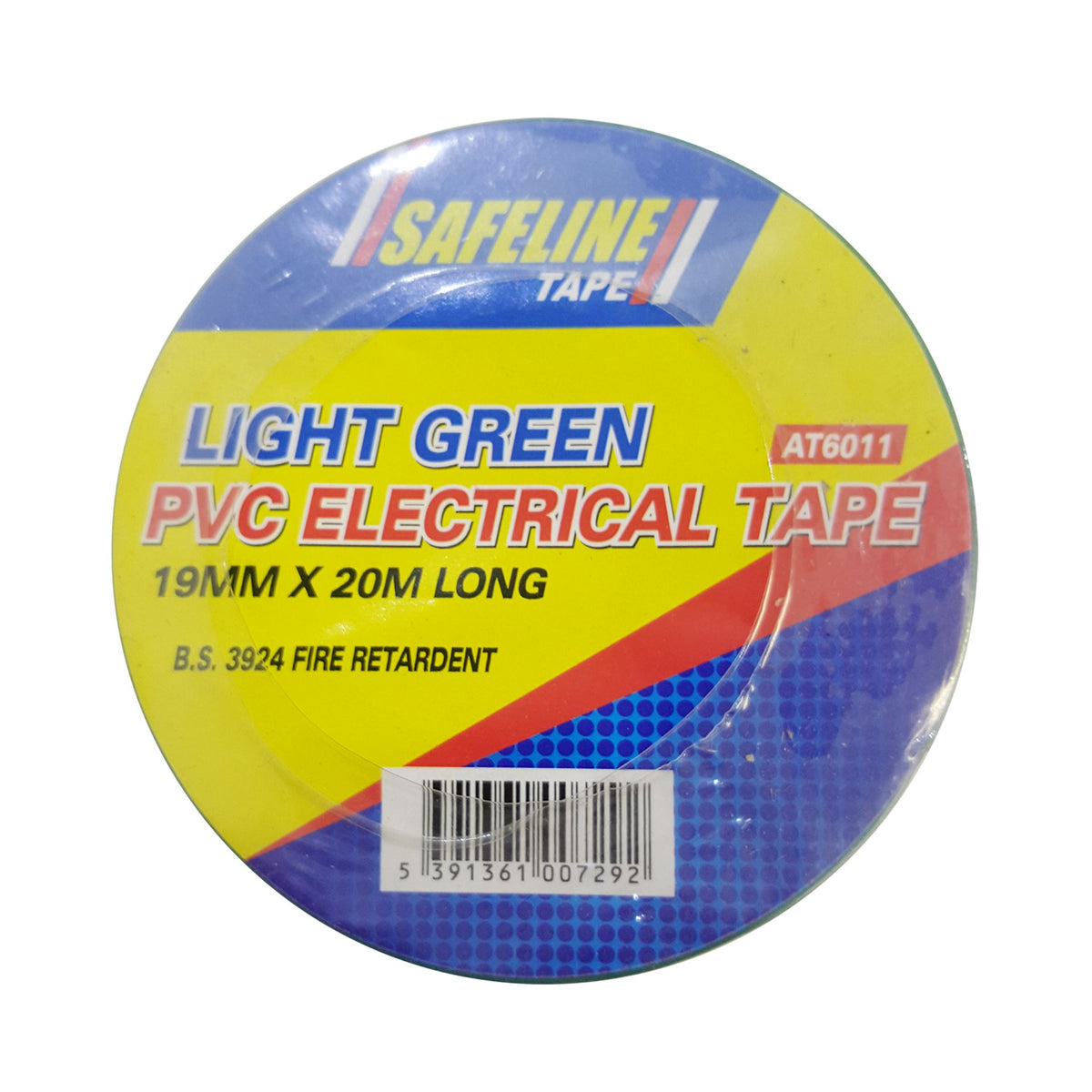 SAFELINE 19MM X 20M PVC ELECTRICAL TAPE LIGHT GREEN – Watson Hire